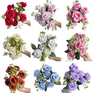 พร้อมส่งกุหลาบตัวแต่งช่อเล็ก รวมรุ่น กุหลาบเล็ก กุหลาบผ้า ดอ…