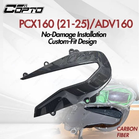 ฝาครอบรอกคาร์บอนไฟเบอร์ PCX160 ADV160, ฝาครอบคลัตช์ทนทาน, ติดตั้งง่าย, อุปกรณ์ตกแต่งมอเตอร์ไซค์ Honda