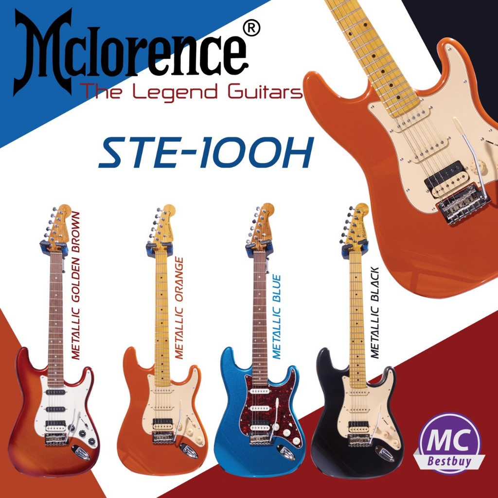 (โค้ดลด 1,200) กีตาร์ไฟฟ้า STE-100H McLorence (ของแถม 300) รุ่นมหาชน guitar