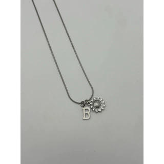 สร้อยคอสแตนเลส sun flower 225-. พร้อมส่ง