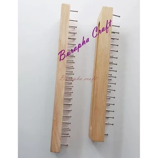 บล็อกไม้ถักผ้าพันคอ บล๊อกตะปู Easy Knitting Loom 16หลัก ตัวบล๊อกขัดเรียบ หัวเข็มตะปูกลมลื่นถักง่าย (ไม่รวมตะขอเกี่ยว)