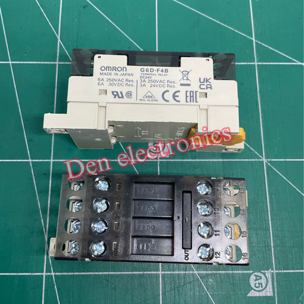 Omron G6D-F4B DC24V TERMINAL RELAY ช็อกเก็ตรีเลย์ หน้าคอนแทค 5A 250VAC 5A 30VDC