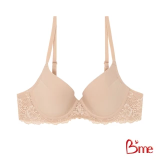 B'me เสื้อชั้นในมีโครง level 1 ฟองบาง รุ่น ME1B12 สีนู้ด สีน้ำเงิน(ลูกไม้ลาย Juliet Rose)
