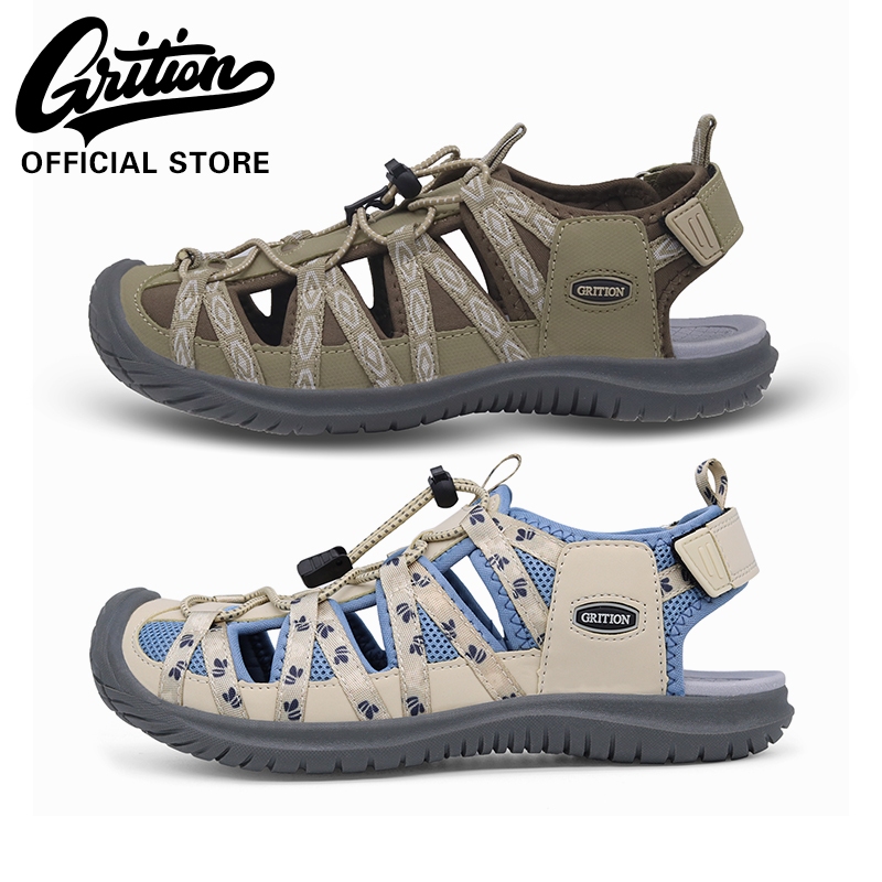 GRITION รองเท้าแตะผู้หญิง สำหรับกิจกรรมกลางแจ้ง ออกกำลังกาย น้ำหนักเบา สวมใส่สบา