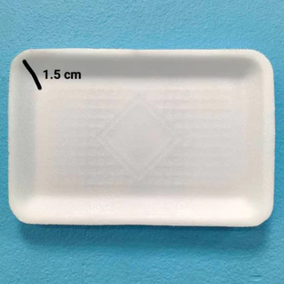 โฟม SB 303 แพคละ 100 ชิ้น ถาด ขนาด 13x19.5x1.5 cm.