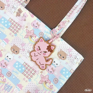 DADDY | ( Pre- order ) Purrkats Tote Bag กระเป๋าผ้าแคนวาส ลายน้องแมว สุดน่ารัก