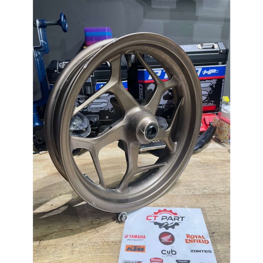 ล้อหน้า Pcx160 สีทอง ของแท้ มือสอง