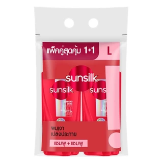 (1 แพ็ค) ซันซิล Sunsilk แชมพู+แชมพู ขนาด 300-325 มล. แพ็คคู่ #สินค้าอยู่ระหว่างปรับเปลี่ยนโฉมใหม่#