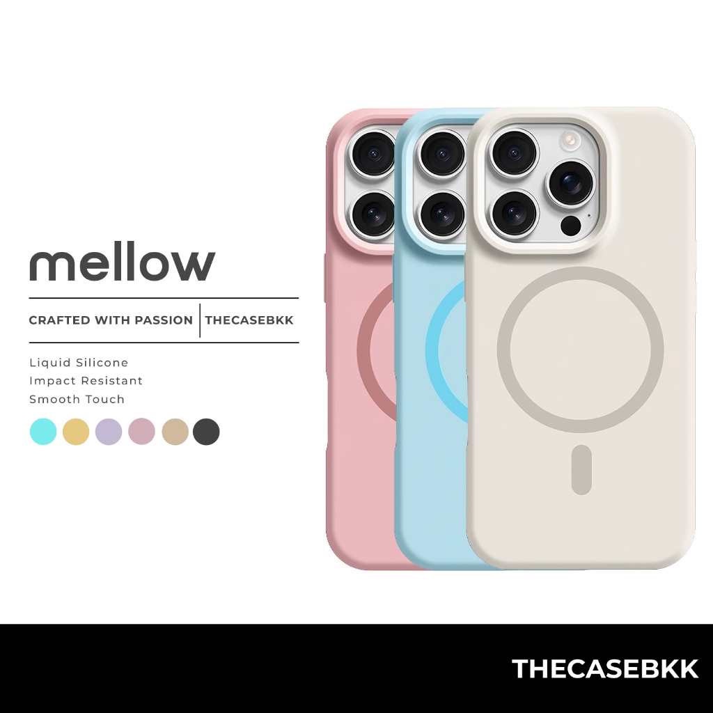 Mellow Design เคสไอโฟน เคสซิลิโคน THECASEBKK เคสกันกระแทก iPhone Silicone Case