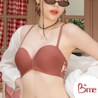 B'me เสื้อชั้นในไร้โครงถอดสาย level 3 ฟองหนา รุ่น ME1C11 สีน้ำตาล สีนู้ด(ลายSnowduck) ME6A4B