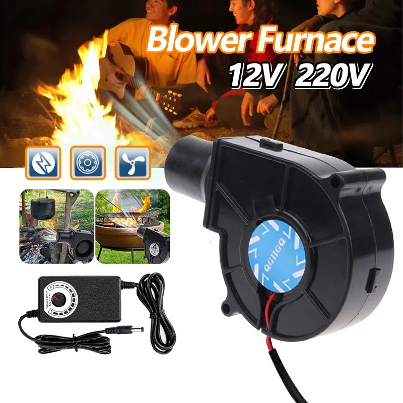 COD ขายดี ปริมาณลมขนาดใหญ่ เครื่องเป่าลมพร้อมหัวฉีดทรงกลม 12v พัดลมโบลเวอร์ เสียงรบกวนต่ำ
