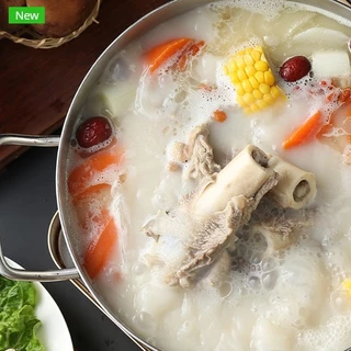 [ร้านอาหาร] ซุปกระดูกหมู น้ำข้น รุ่นพรีเมียม 2กก หม่าล่าสายพาน มีราคาส่ง เชียนเว้ย 仟味猪骨白汤 2kg