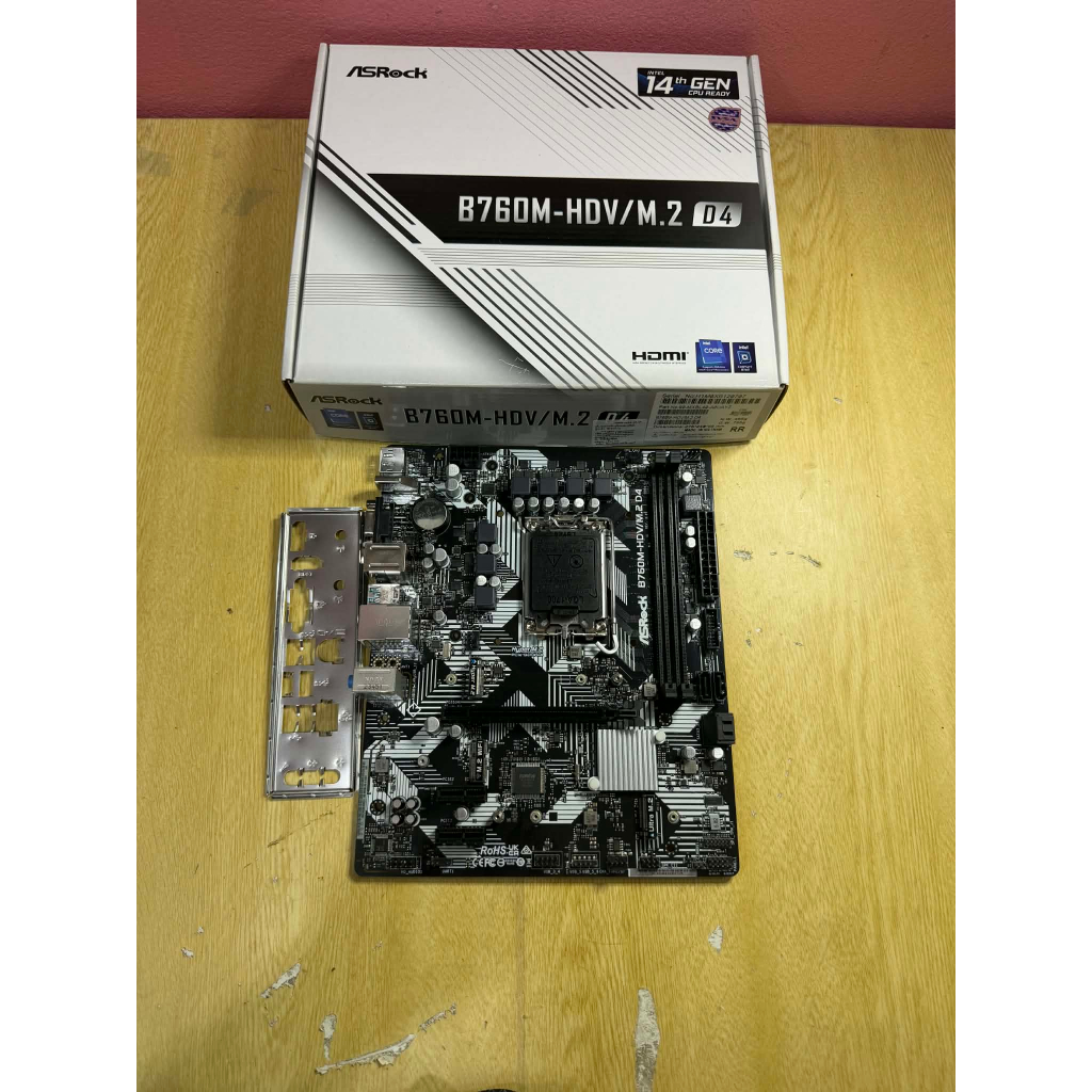 ขายMBมือสอง ASROCK B760M-HDV/M.2 D4 DDR4 LGA1700