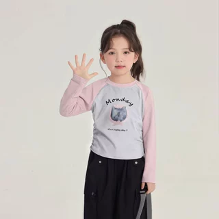 Beryl kids🌸เสื้อยืดเด็กหญิง🎀เสื้อเด็กแขนยาว คอกลม พิมพ์ลายน่ารัก ลำลองใส่สบาย ใส่ได้หลายโอกาส ผ้านุ่ม งานดี