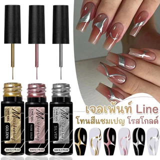เจลเพ้นท์ลายเส้นเมทัลลิค | Gel Liner สีทอง-เงิน-โรสโกลด์ | วาดเส้นคมชัด เงาวาวหรูหรา