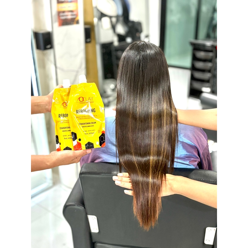 [ครีมยืดผมสองขั้นตอน] Oclay Rebonding | โอเคลย์ รีบอนดิ้ง สูตรผมฟอกยืดได้ ผมแข็งแรงยืดได้ - รูปที่ 4