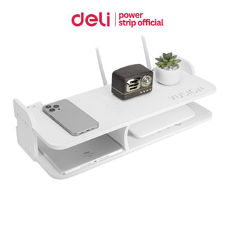 Deli ชั้นเก็บเราเตอร์wifi ชั้นวางเราเตอร์  ติดผนัง ไม่เจาะผน…
