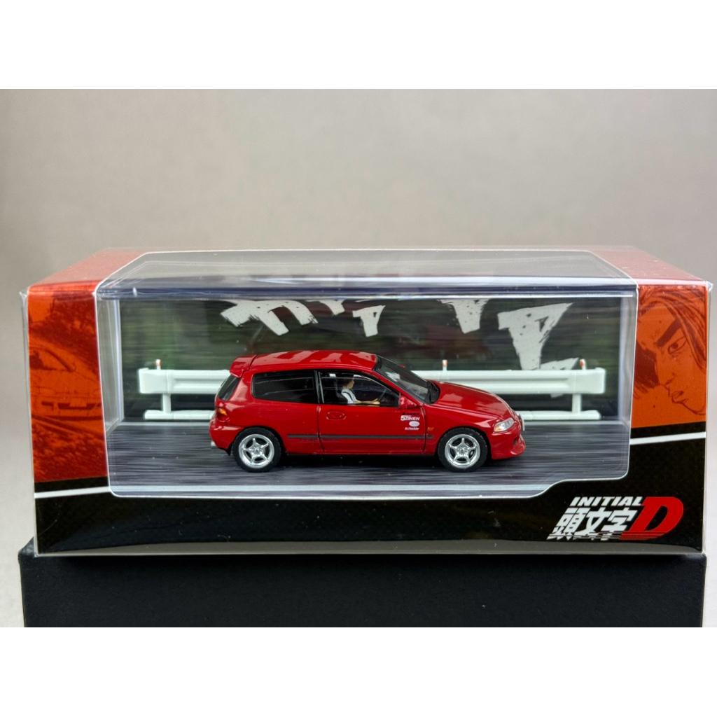 Honda Civic EG6 Diorama Set รถพร้อมฟิกเกอร์ Scale 1:64 ยี่ห้อ Hobby Japan