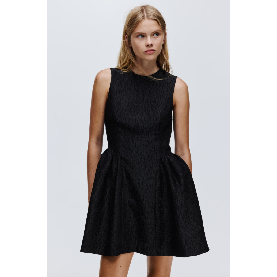 H&M(เอชแอนด์เอ็ม) เดรสผ้าทอแจ็คการ์ด Women Jacquard-weave dress 1312276_1