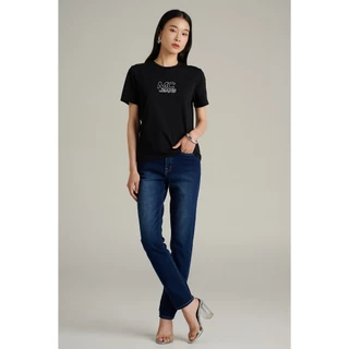 Mc JEANS (แม็คยีนส์) เสื้อยืดผู้หญิง เสื้อยืดแขนสั้น ทรงเรกูลาร์ Regular Fit T-Shirt มีให้เลือก 2 สี MTTZA94