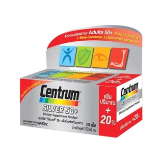 Centrum เซนทรัม ซิลเวอร์ 50+ 108 เม็ด