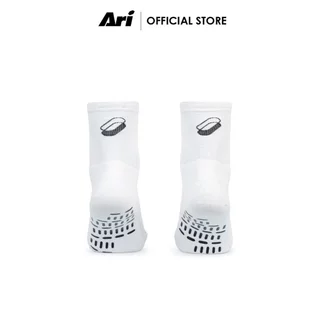 ARI ELITE TRACK GRIP RUNNING SOCKS - WHITE (AHW1669-02) ถุงเท้าวิ่ง อาริ ELITE TRACK GRIP สีขาว