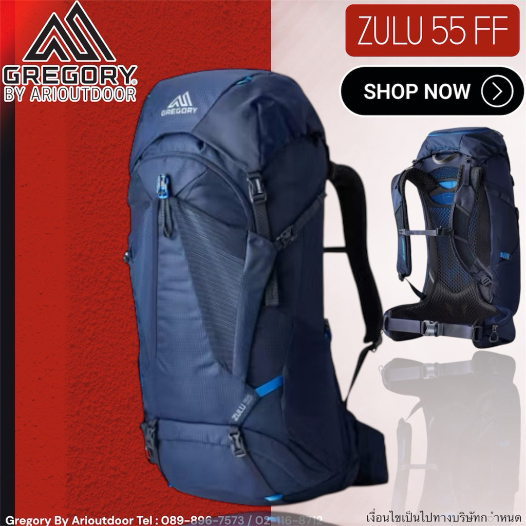 Gregory Zulu 55 FF Men กระเป๋าเดินป่ารุ่นใหม่