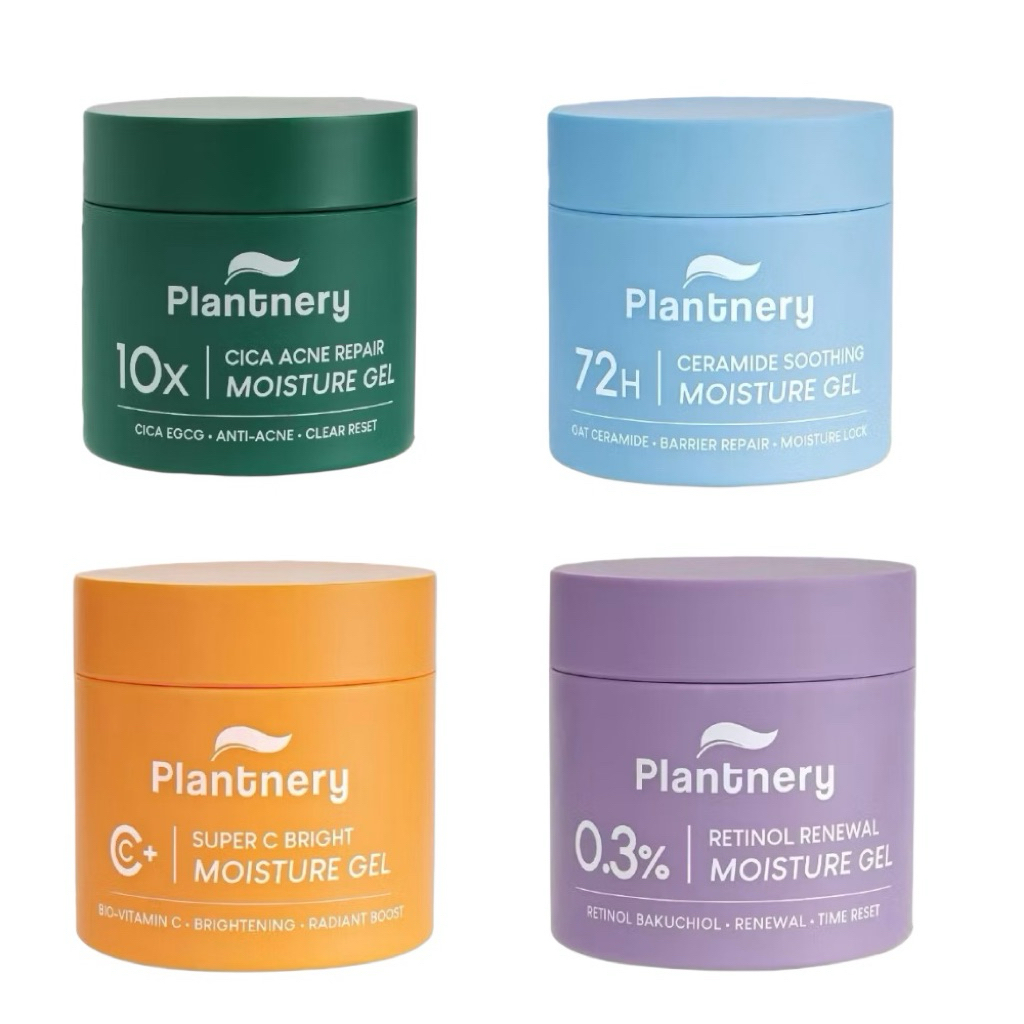 Plantnery Moisture Gel 60g มอยซ์เจอร์ สูตรเนื้อเจล (Cica Acne / Ceramide / Retinol / Super C)
