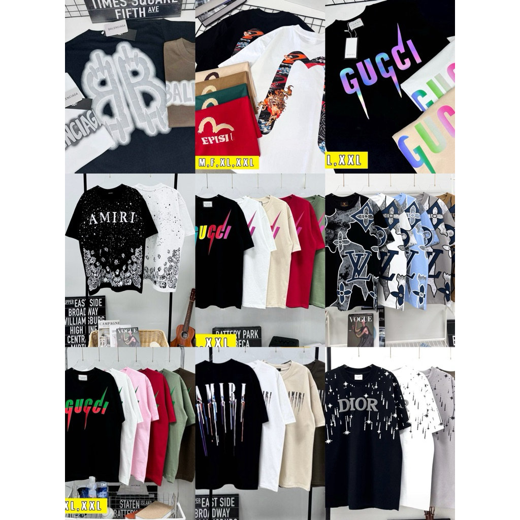 เสื้อยืด Oversize สกรีนลายหน้า-หลัง (อก 40-46) คอตตอน 100%