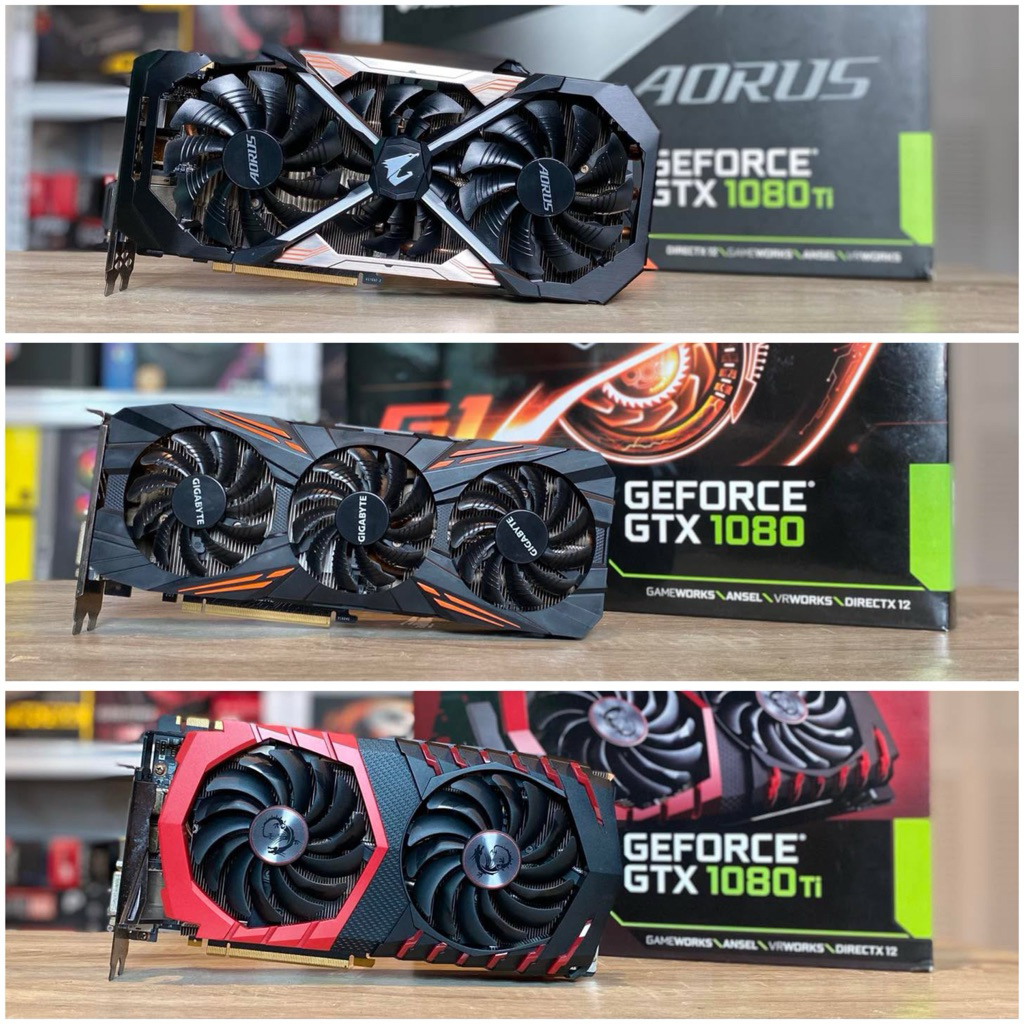 การ์ดจอ VGA NVIDIA  GTX  1080 / 1080TI มือสองใช้งานได้ปกติ