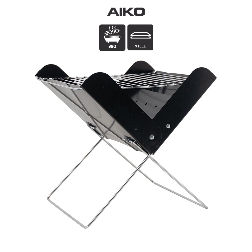 AIKO AG-29 เตาปิ้งบาร์บีคิว พับได้ ตะแกรงสแตนเลส PORTABLE FOLDING GRILL