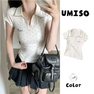 พร้อมส่งจากกทม ปักเสื้อยืดแขนสั้นคอปก รวมเสื้อลายจุด มินิมอล…