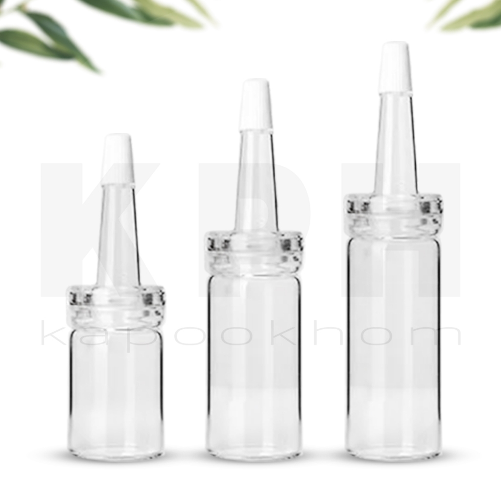 ขวดหยดแก้วปากแหลม(ขวดเปล่า)