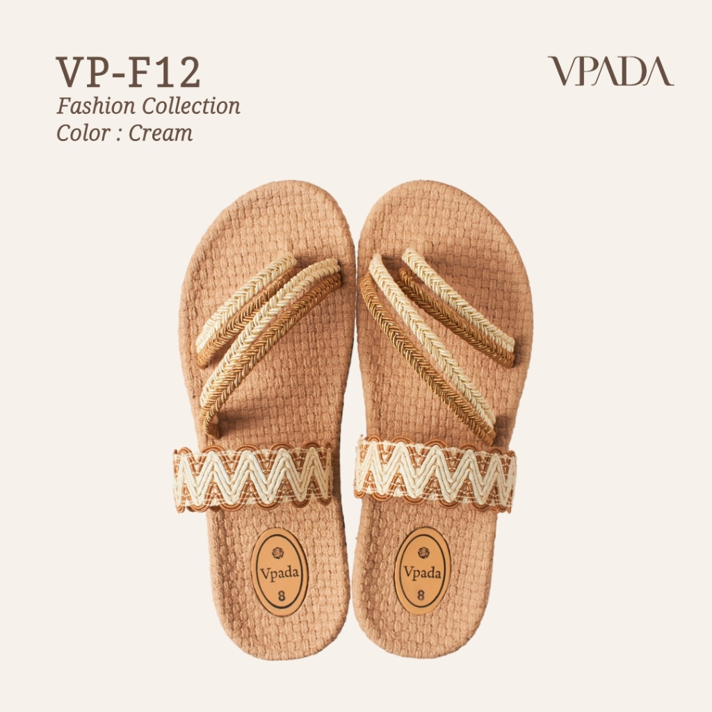 Vpada_sandals_VP-F12 Fashion Collection รองเท้าแตะชายหาดแบน รองเท้าแตะแฟชั่น