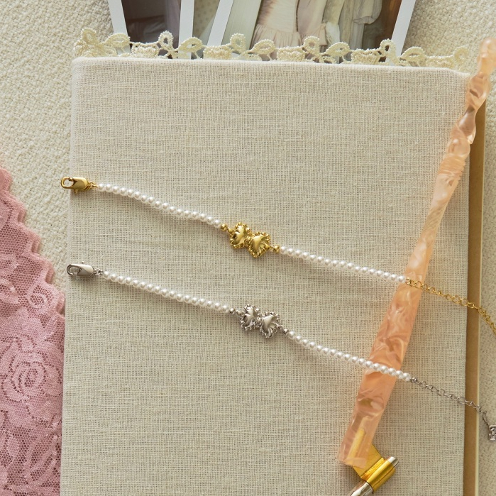 YVIS Pearl Kiss Brass Bracelet - YVIS X Proud O Wedding