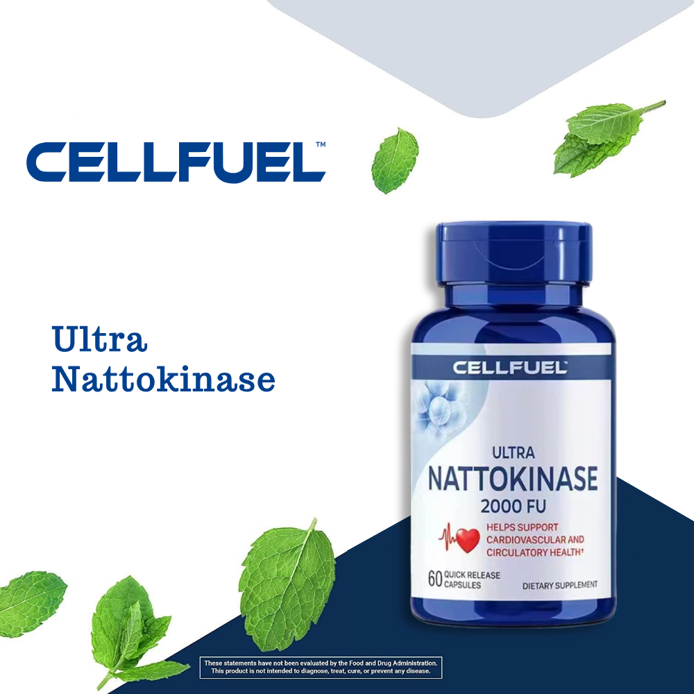 CELLFUEL Ultra Nattokinase 2000FU 60 เม็ด ช่วยดูแลสุขภาพหัวใจและระบบหลอดเลือด