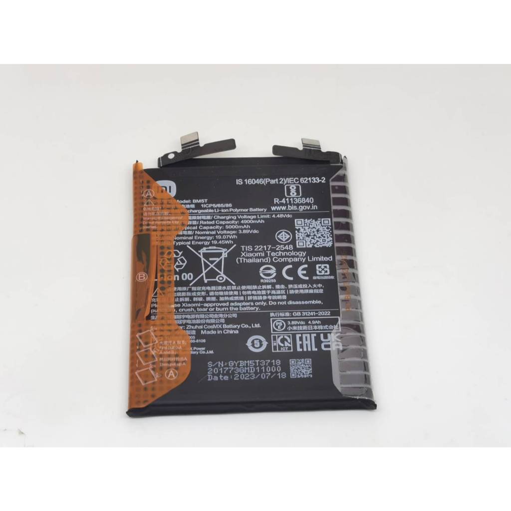 แบตเตอรี่ Battery สำหรับ Xiaomi Mi 13T / Mi 13 T / Xiaomi Poco X6 Pro 5G / model BM5T แท้ มือสอง มือ