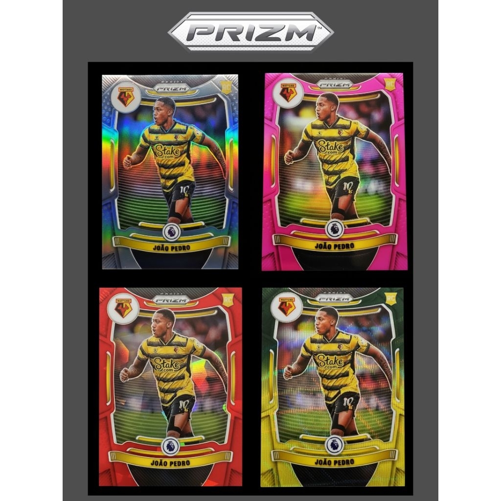 การ์ดฟุตบอล 2021-22 Panini Prizm EPL  Joao Pedro RC ลิขสิทธิ์แท้