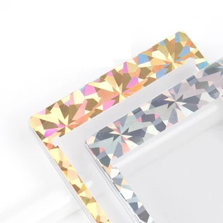 กรอบแม่เหล็กหมุดทอง ขอบลายเลเซอร์ 35pt พร้อมส่ง