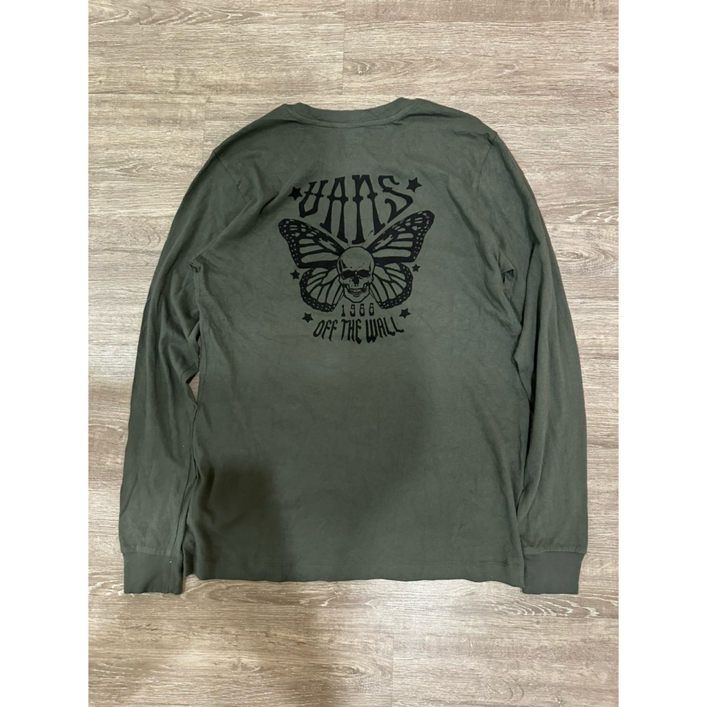 เสื้อยืดแขนยาว Vans มือสอง มือ2