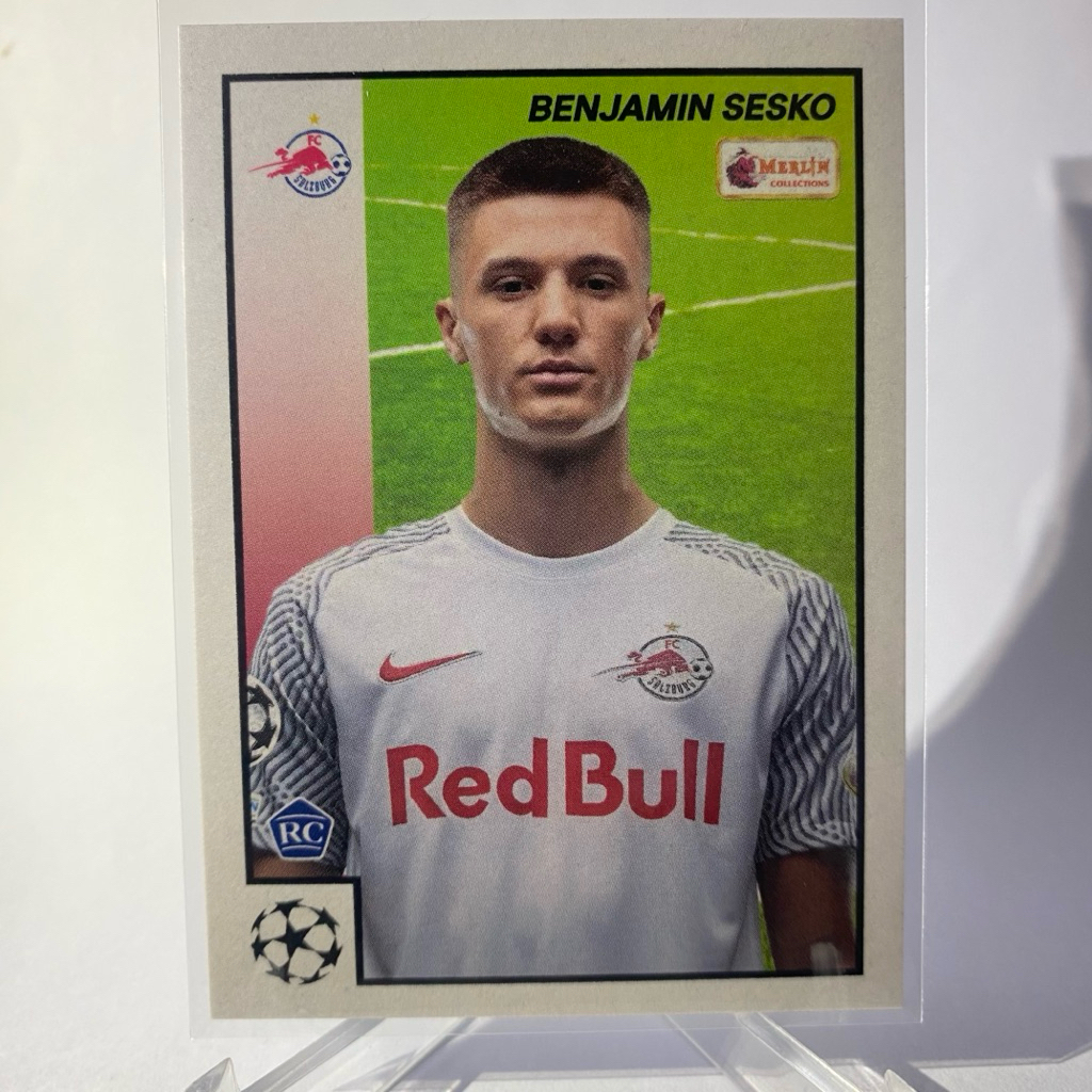 การ์ดนักฟุตบอล BENJAMIN SESKO, RC, SALZBURG, HERITAGE 97, TOPPS MERLIN 2022