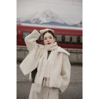 ผ้าพันคอ Small Scarf ไหมพรมผสมวูล งานทอนุ่มมาก คุณภาพเลยค่ะ