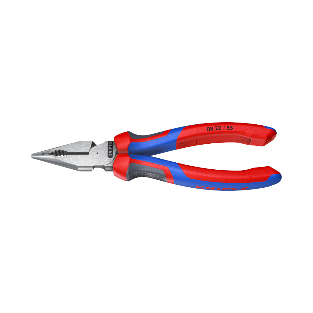 KNIPEX Needle-Nose Combination Pliers 185 mm คีมปากแหลม 185 มม. รุ่น 0822185