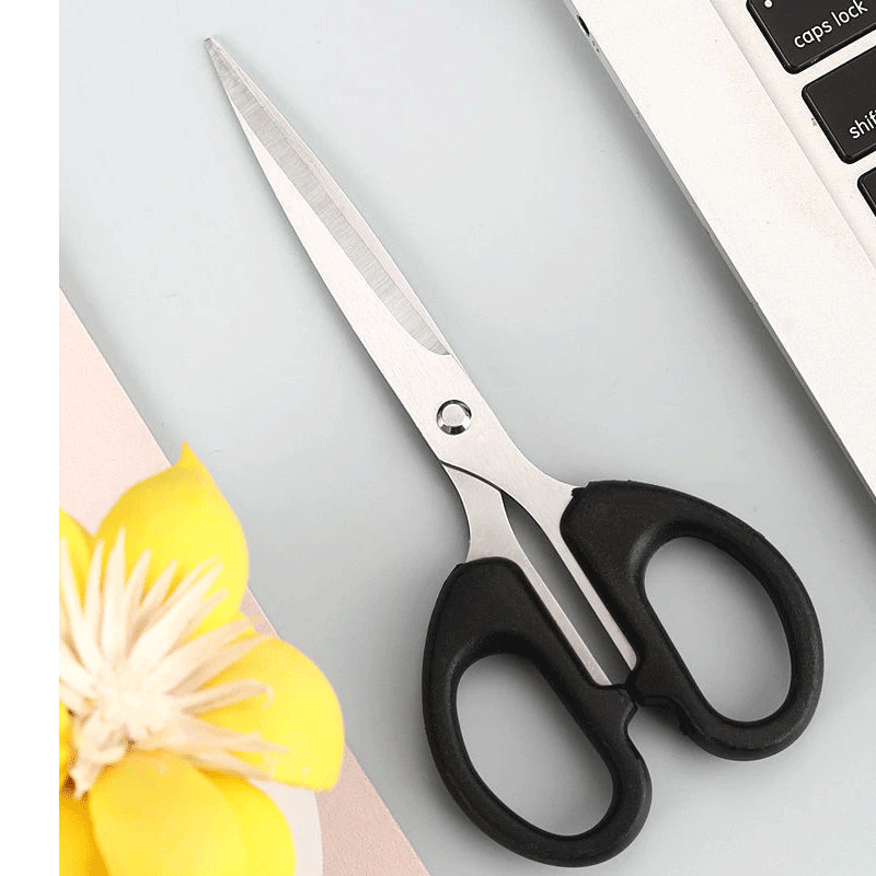 กรรไกร ตัดเอกสาร ตัดกระดาษ ใช้งานง่าย คุณภาพสูง ใบมีดคม ด้ามจับนุ่มลื่น ทำความสะอาดง่าย ไม่เป็นสนิม ทนทาน - รูปที่ 4