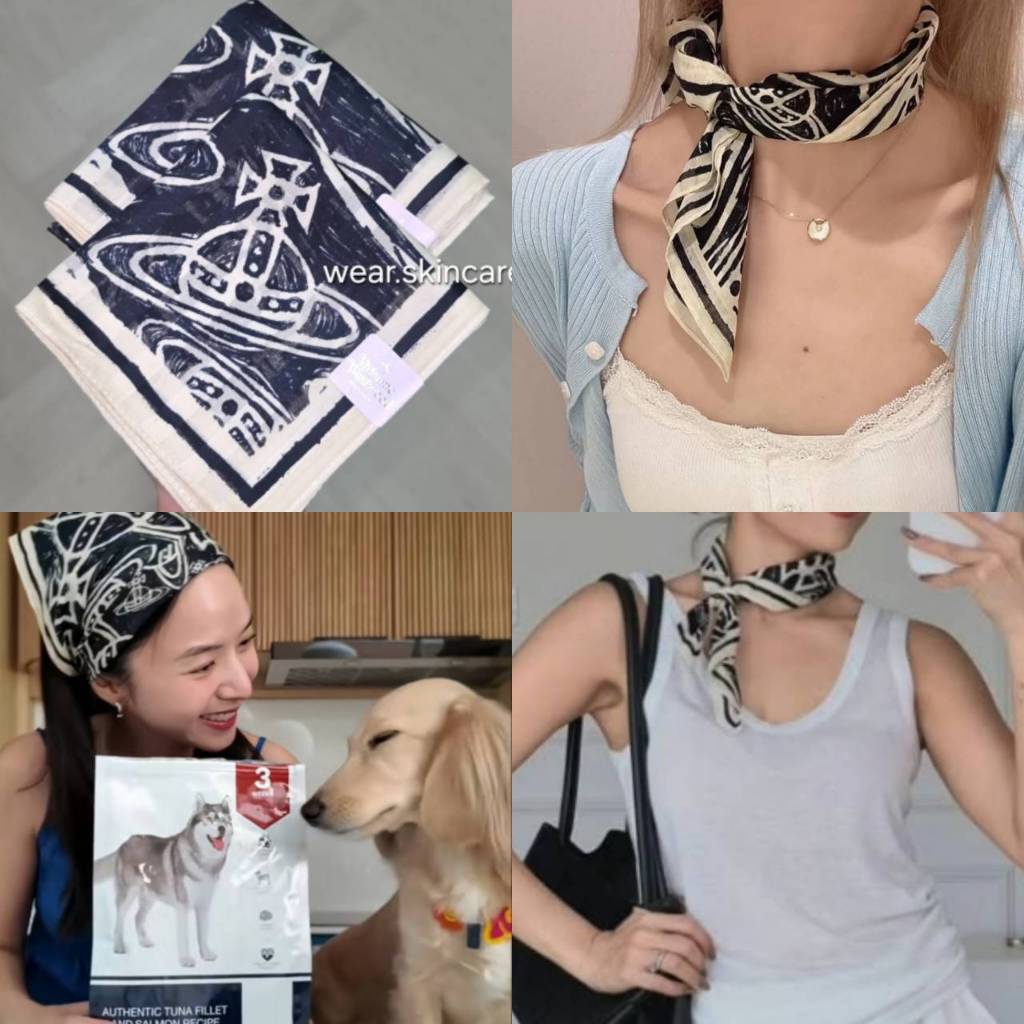 [Sale!!ลดราคาล้างสต๊อค+แถมซอง] ผ้าพันคอ Polo ralph กับ Vivienne westwood ของแท้ 100%