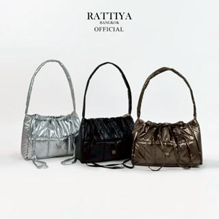 [RATTIYA BANGKOK] Small Puffer Gather Bag PU / 6 colors  กระ…