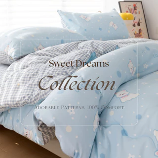 MYCOZY Pastel Cozy Set ชุดผ้าปูที่นอนคอตตอนลายสก็อตทูโทนพาสเทล