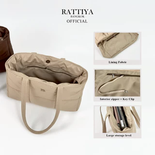 [RATTIYA BANGKOK] Chunky Tote Bag P-Nyl / 2 colors กระเป๋านุ่มนิ่ม น้ำหนักเบา กระเป๋าสะพายไหล่