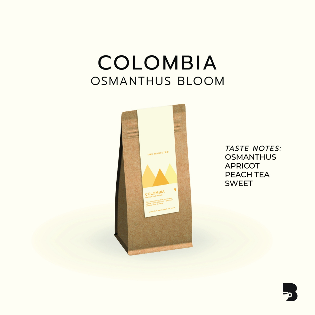 เมล็ดกาแฟ คั่วอ่อน - Colombia Osmanthus Bloom