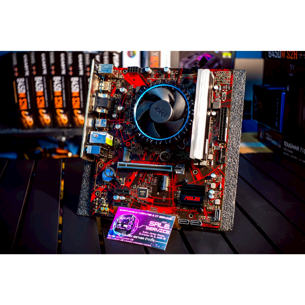 🔥 ชุดพร้อมใช้งาน! CPU i5-12400 + เมนบอร์ด B660M + RAM 16GB (8x2) 3200MHz RGB — ใช้งานปกติ แรงคุ้มราค